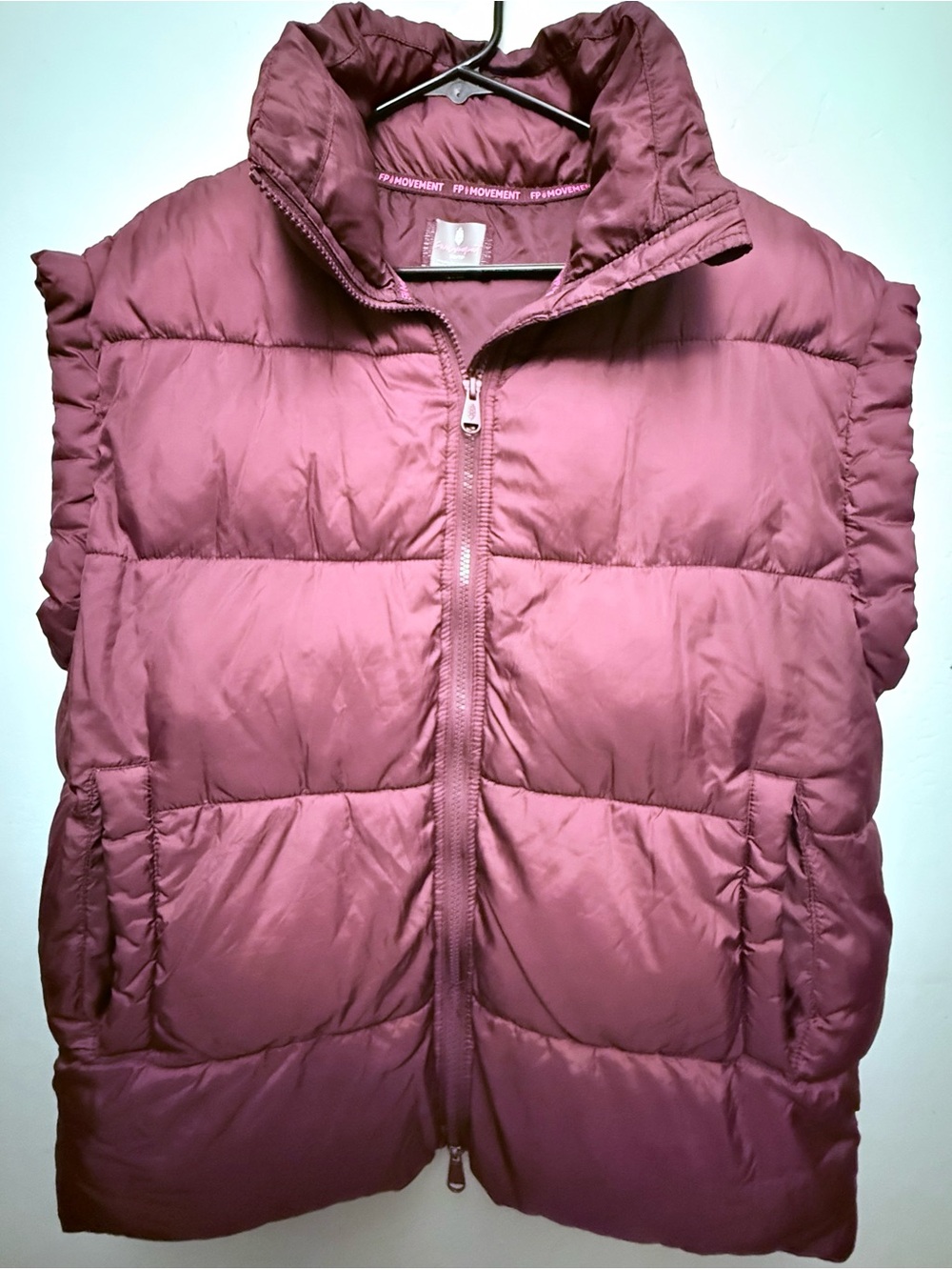 Free People Movement Bubble Puffer Quilted Maroon Vest